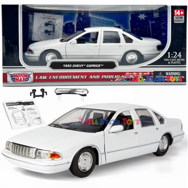 1993 Chevrolet Caprice Police Pursuit Car White Blank Builder Kit