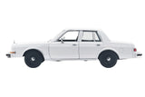1986 Dodge Diplomat Police Pursuit Car White Blannk Builder Kit 1:24 Diecast Model Toy Car by MOTORMAX 76475