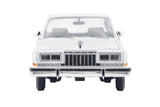 1986 Dodge Diplomat Police Pursuit Car White Blannk Builder Kit 1:24 Diecast Model Toy Car by MOTORMAX 76475