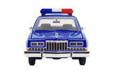 1986 Dodge Diplomat RCMP Canadian Police Pursuit Car Blue 1:24 Diecast Model Toy Car by MOTORMAX 76484