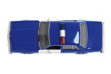 1986 Dodge Diplomat RCMP Canadian Police Pursuit Car Blue 1:24 Diecast Model Toy Car by MOTORMAX 76484