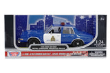 1986 Dodge Diplomat RCMP Canadian Police Pursuit Car Blue 1:24 Diecast Model Toy Car by MOTORMAX 76484