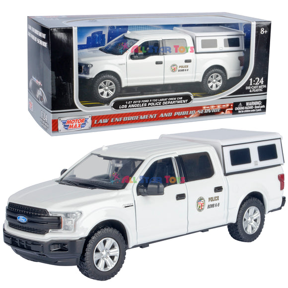 2019 Ford F-150 Lariat Crew Cab LAPD (Los Angeles Police Department) Bomb Squad Unit Police Pickup Truck 1:27 Motormax Law Enforcement Series 76631