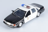 1993  Chevrolet Caprice Police Pursuit Car LAPD Los Angeles Police Department 1:24 Diecast Model Toy Car by MOTORMAX 76635