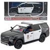 2025 Chevy Tahoe PPV LAPD Los Angeles Police Department Black & White 1/25 Diecast Model Car Motormax 76636