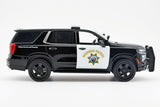 2025 Chevy Tahoe PPV California Highway Patrol CHP Black & White 1/25 Diecast Model Car Motormax All Star Toys Exclusive 76645