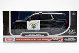 2025 Chevy Tahoe PPV California Highway Patrol CHP Black & White 1/25 Diecast Model Car Motormax All Star Toys Exclusive 76645