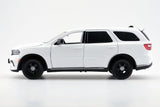 PREORDER ONLY - SHIP DATE: TBD- Motormax 2026 Dodge Durango Pursuit White 1/24 Scale Diecast Model with Lightbar 76656
