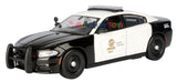 2023 Dodge Charger Police  LOS ANGELES POLICE DEPARTMENT LAPD Black & White 1/24 Diecast Model Motormax 76808