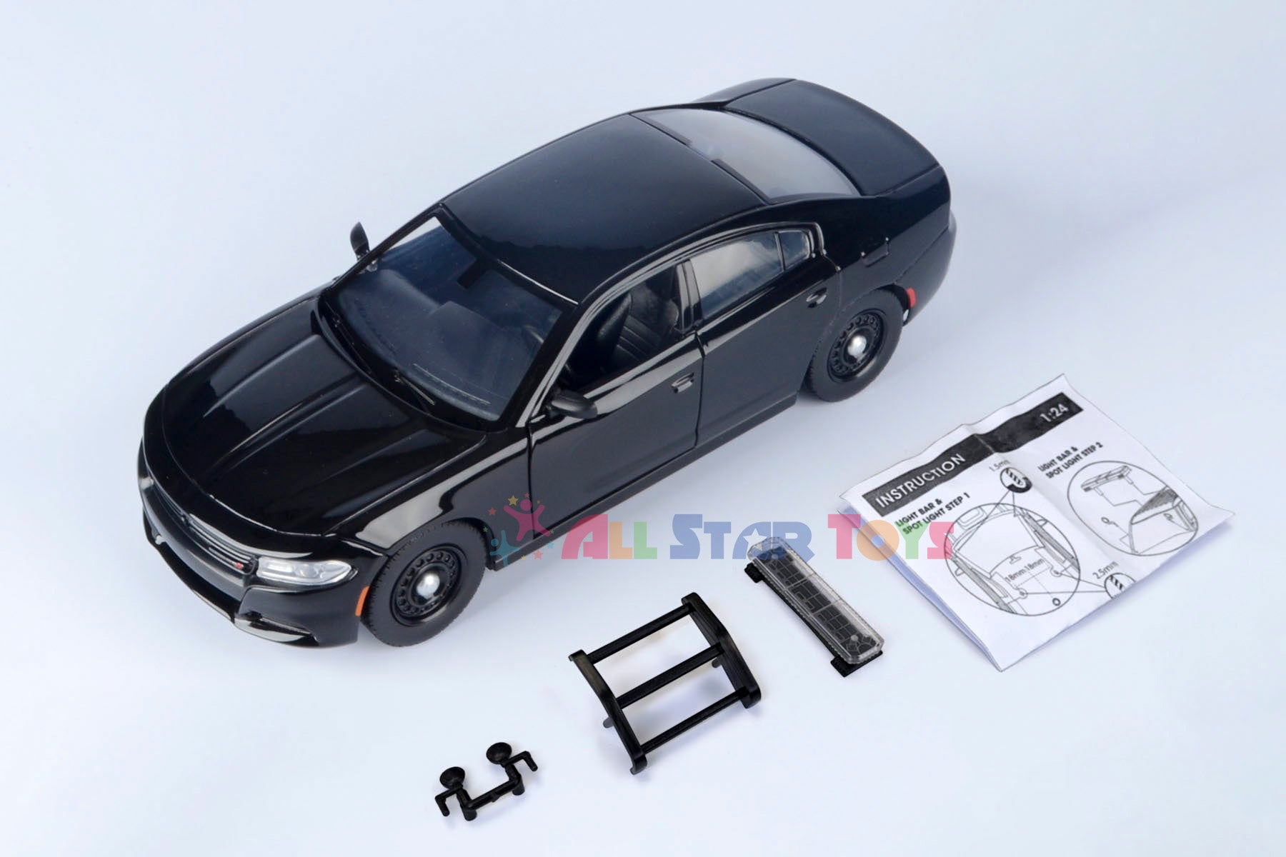 虎*様 RAID NEIGHBORHOOD DEKA-DODGE ブラック　新品 2023 Dodge Charger Police Pursuit Car Black Unmarked Builder Kit 1