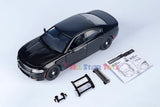 2023 Dodge Charger Police Pursuit Car Black Unmarked Builder Kit 1/24 Diecast Model Motormax 76810