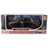 2025 Chevrolet Tahoe PPV Police Pursuit Vehicle 1/24 Diecast Police Car Model Builder Kit Motormax 76816 Black