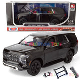 2025 Chevrolet Tahoe PPV Police Pursuit Vehicle 1/24 Diecast Police Car Model Builder Kit Motormax 76816 Black