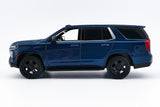 2025 Chevrolet Tahoe PPV Police Pursuit Vehicle 1/25 Diecast Police Car Model Builder Kit Motormax 76816 DARK BLUE
