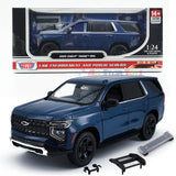 2025 Chevrolet Tahoe PPV Police Pursuit Vehicle 1/25 Diecast Police Car Model Builder Kit Motormax 76816 DARK BLUE