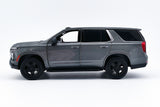2025 Chevrolet Tahoe PPV Police Pursuit Vehicle 1/25 Diecast Police Car Model Builder Kit Motormax 76816 Dark Grey