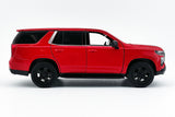 2025 Chevrolet Tahoe PPV Police Pursuit Vehicle 1/25 Diecast Police Car Model Builder Kit Motormax 76816 RED