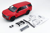 2025 Chevrolet Tahoe PPV Police Pursuit Vehicle 1/25 Diecast Police Car Model Builder Kit Motormax 76816 RED