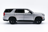 2025 Chevrolet Tahoe PPV Police Pursuit Vehicle 1/25 Diecast Police Car Model Builder Kit Motormax 76816 Silver