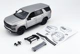 2025 Chevrolet Tahoe PPV Police Pursuit Vehicle 1/25 Diecast Police Car Model Builder Kit Motormax 76816 Silver