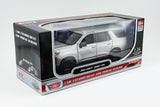 2025 Chevrolet Tahoe PPV Police Pursuit Vehicle 1/25 Diecast Police Car Model Builder Kit Motormax 76816 Silver