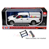 2019 Ford F-150 Lariat Crew Cab Police Pickup Truck Blank Builder Kit White 1:27 Motormax Law Enforcement Series Builder Kit 76818