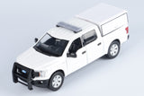 2019 Ford F-150 Lariat Crew Cab Police Pickup Truck Blank Builder Kit White 1:27 Motormax Law Enforcement Series Builder Kit 76818