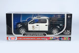 2019 Ford F-150 Lariat Crew Cab LAPD (Los Angeles Police Department) Bomb Squad Unit Police Pickup Truck Black&White 1:27 Motormax Law Enforcement Series 76819