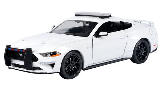 Motormax 1:24 2018 Ford Mustang GT with Lightbar (White) – Law Enforcement and Public Service 76979