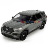 2022 Ford Explorer Police Interceptor Utility Unmarked Builder Kit 1:24 Diecast Model by MOTORMAX 76988 Grey Window Box