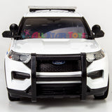 2022 Ford Explorer Police Interceptor Utility RCMP Royal Canadian Mounted Police White with Light Bar 1:24 Diecast Model MOTORMAX 76989