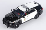 2022 Ford Explorer Police Interceptor Utility LOS ANGELES POLICE DEPARTMENT LAPD Black and White 1/24 Diecast Model Car 76994