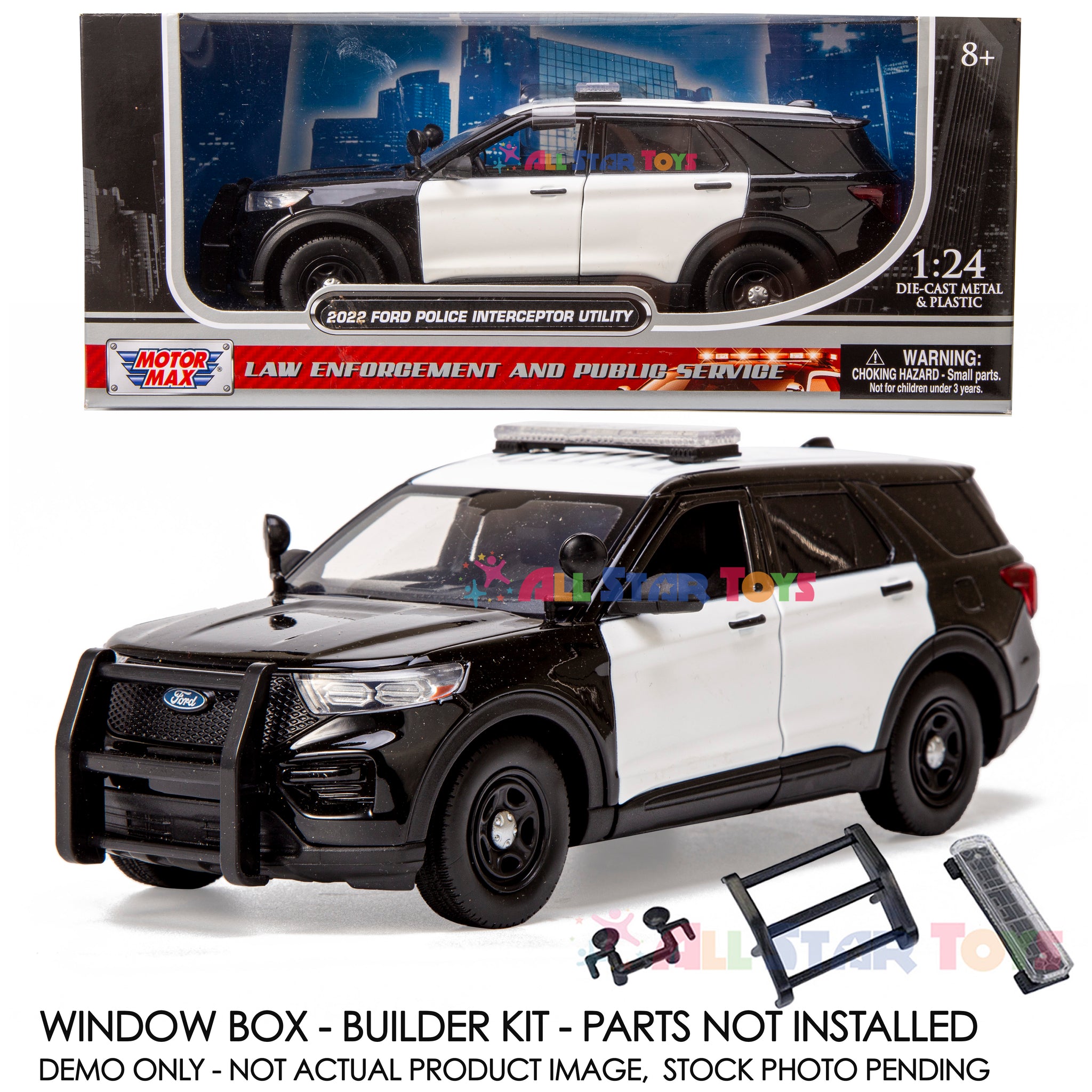 2022 Ford Explorer Police Interceptor Utility Unmarked BLACK&WHITE