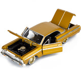 Motormax Get Low Series 1964 Chevrolet Impala Hard Top Lowrider 1:24 Diecast Model GOLD 79021 All Star Toys Exclusive