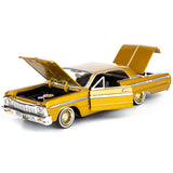 Motormax Get Low Series 1964 Chevrolet Impala Hard Top Lowrider 1:24 Diecast Model GOLD 79021 All Star Toys Exclusive