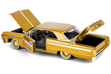 Motormax Get Low Series 1964 Chevrolet Impala Hard Top Lowrider 1:24 Diecast Model GOLD 79021 All Star Toys Exclusive