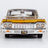 Motormax Get Low Series 1964 Chevrolet Impala Hard Top Lowrider 1:24 Diecast Model GOLD 79021 All Star Toys Exclusive