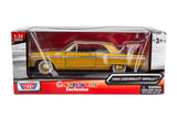 Motormax Get Low Series 1964 Chevrolet Impala Hard Top Lowrider 1:24 Diecast Model GOLD 79021 All Star Toys Exclusive