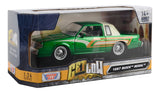 Motormax Get Low Series 1987 Buick Regal 3.8 SFI Turbo Green Metallic and Cream with Graphics Lowrider 1:24 Diecast Model 79023