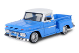 Motormax 1966 GMC C1000 Fenderside DIecast Model Blue 79035 1/24