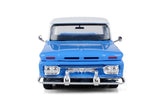 Motormax 1966 GMC C1000 Fenderside DIecast Model Blue 79035 1/24