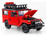 Motormax 1:24 Toyota FJ40 Land Cruiser Off Road Series Red 79137RED