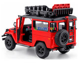 Motormax 1:24 Toyota FJ40 Land Cruiser Off Road Series Red 79137RED