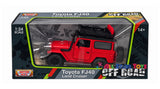 Motormax 1:24 Toyota FJ40 Land Cruiser Off Road Series Red 79137RED