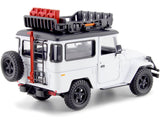 Motormax 1:24 Toyota FJ40 Land Cruiser Off Road Series White 79137WHITE