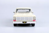 1969 Ford F-100 Pickup Truck White with Custom Wheels Lowrider 1:24 Scale Diecast Model by Motormax Maxx Design 79315MX