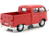 Volkswagen Bus Type 2 (T1) Double Cab Pickup Truck 1:24 Diecast Model Car MotorMax 79343