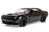 All Star Toys Exclusive 2018 Dodge Challenger SRT Hellcat Widebody Black with Red Interior 1/24 Diecast Model Car Motormax 79350 Black AST Edition