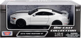 2018 Ford Mustang GT 1:24 Scale Diecast Model Motormax 79352 WHITE