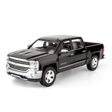 All Star Toys Exclusive 1:27 2018 CHEVY SILVERADO 1500 LTZ Crew Cab Black with Chrome Trims 79353